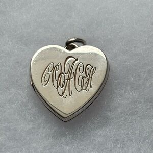 Coach heart shaped locket